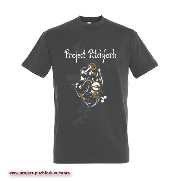 T-Shirt Zahnrad - grau